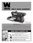 WEN 6502 Use and Care Manual