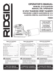RIDGID R8606B Use and Care Manual