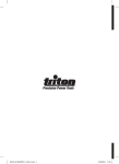 Triton TA1200BS Use and Care Manual