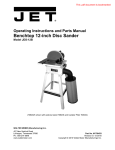 JET 708432K Use and Care Manual