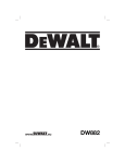 DEWALT DW882 Use and Care Manual