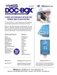 DOC-BOX 10201 Use and Care Manual