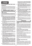 PowerStroke PSL0BA181 Use and Care Manual