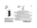 Prime-Line K 5004 Instructions / Assembly