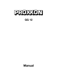 Proxxon 38635 Use and Care Manual