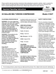 SPEEDWAY 51647 Use and Care Manual