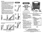 General Tools 850 Instructions / Assembly