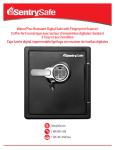 SentrySafe SFW123BDC Use and Care Manual