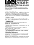 LockState LS-19EPL Instructions / Assembly
