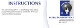 Global Door Controls TH1100-BT-DU Installation Guide
