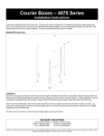 Salsbury Industries 4975GRY Installation Guide