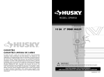 Husky DP4PFK Use and Care Manual