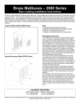 Salsbury Industries 2014RL Installation Guide