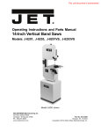 JET 414500 Use and Care Manual