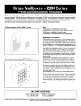 Salsbury Industries 2014FL Installation Guide