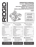 RIDGID ZRR3204 Use and Care Manual