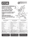 Ryobi TSS120L Use and Care Manual