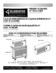 Gladiator GATC4110WG Instructions / Assembly