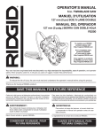 RIDGID R3250 Instructions / Assembly