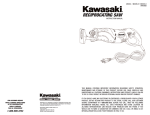 Kawasaki 840068 Use and Care Manual