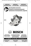 Bosch 1671K Use and Care Manual