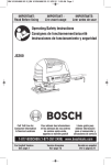 Bosch JS260 Use and Care Manual