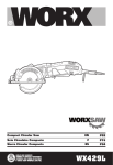 Worx WX429L Use and Care Manual