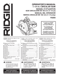 RIDGID R3205 Use and Care Manual