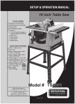 General International TS4001 Use and Care Manual
