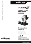 Evolution Power Tools RAGE4 Use and Care Manual