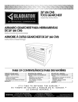 Gladiator GATC26P8WG Instructions / Assembly