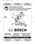 Bosch CM8S Use and Care Manual