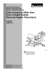 Makita LS0815F Use and Care Manual