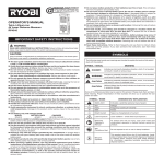 Ryobi ZRRP4010 Use and Care Manual