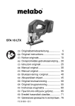 Metabo STA18LTX Bare Use and Care Manual