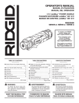 RIDGID R822350007K Use and Care Manual