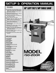 General International 50-200R M1 Use and Care Manual