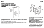 Prime-Line A 181 Instructions / Assembly