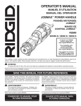 RIDGID R2850B Use and Care Manual