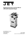 JET 708320 Use and Care Manual