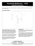 Salsbury Industries 4325D-COP Installation Guide