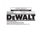 DEWALT D25416K Use and Care Manual