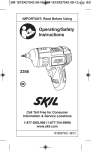 Skil 2356-01 Use and Care Manual