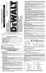 DEWALT DWD216G Use and Care Manual