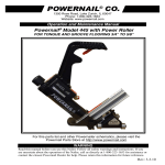 POWERNAIL 445FLEXPRW Use and Care Manual