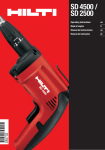 Hilti 285703 Use and Care Manual