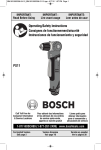 Bosch PS11-102 Use and Care Manual