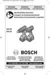 Bosch HDS182-01L Use and Care Manual