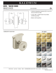 Baldwin 5220.412.ENTR Instructions / Assembly