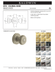 Baldwin 5210.050.ENTR Instructions / Assembly